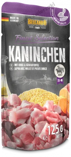 Belcando Finest Selection mokra karma dla psa królik z prosem i słodkimi ziemniakami 125g