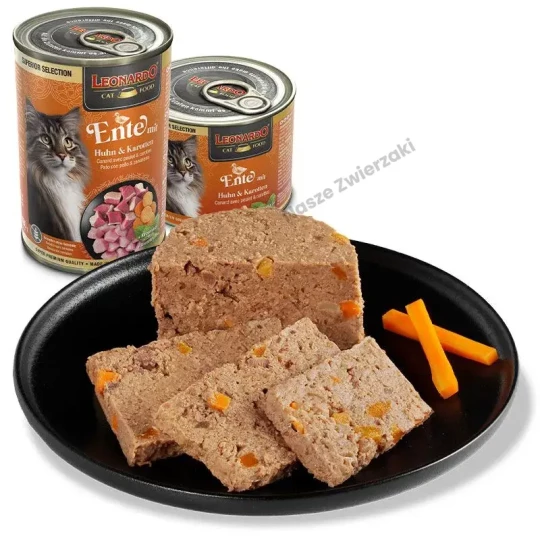 Leonardo Super Selection mokra karma dla kotów kaczka z kurczakiem i marchewką 200g