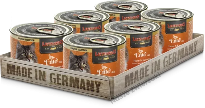 Leonardo Super Selection mokra karma dla kotów kaczka z kurczakiem i marchewką 200g