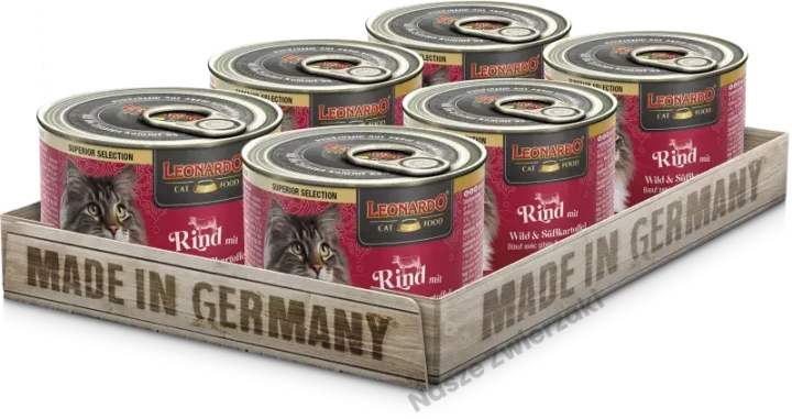 Leonardo Super Selection mokra karma dla kotów wołowina z dziczyzną i słodkimi ziemniakami 200g