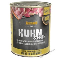 Belcando Super Premium karma mokra dla psa kurczak z kaczką oraz prosem i marchewką 800g
