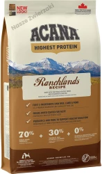 ACANA HIGHEST PROTEIN Ranchlands Dog - sucha karma dla psa