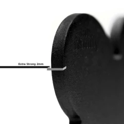 MY FAMILY Bone Black - aluminiowa adresówka dla psa