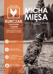 Micha Mięsa - Bezzbożowa karma dla dorosłych psów - Kurczak z batatami i ziołami