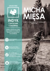 Micha Mięsa - Bezzbożowa karma dla dorosłych psów LIGHT - Indyk z batatami i żurawiną