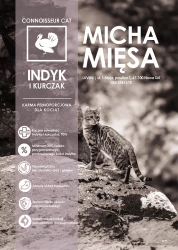 Micha Mięsa - Bezzbożowa karma dla kociąt - Indyk z kurczakiem