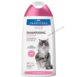 FRANCODEX - Szampon dla kota 2w1 ułatwiający rozczesywanie, 250 ml