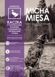 Micha Mięsa - Bezzbożowa karma dla psów ras średnich i dużych - Superfoods 65 Angielska kaczka