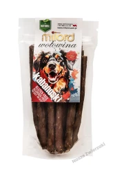 Milord - Kabanoski z wołowiny, suszony przysmak dla psów, 80g