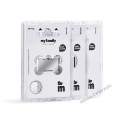 Adresówka Basic chrom kostka mała - adresówka dla psa