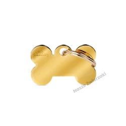 Adresówka Basic gold kostka mała - adresówka dla psa