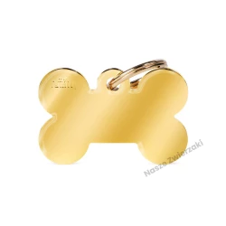 Adresówka Basic gold kostka duża - adresówka dla psa