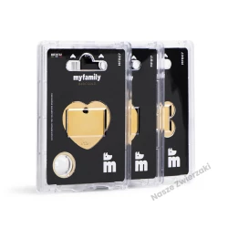 Adresówka Basic gold kostka duża - adresówka dla psa