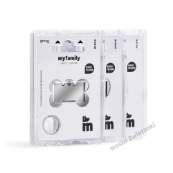 Adresówka Basic chrom kółko małe - adresówka dla psa