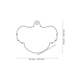 Adresówka Wild koala - adresówka dla psa