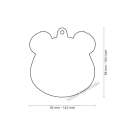 Adresówka Wild panda - adresówka dla psa
