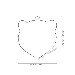 Adresówka Wild niedźwiedź - adresówka dla psa