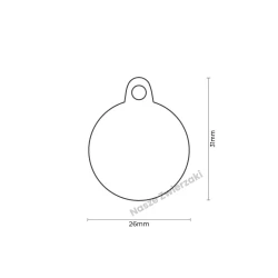 Adresówka Charms królowa mała - adresówka dla psa