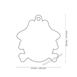 Adresówka Bronx piracka, czaszka i piszczele - adresówka dla psa