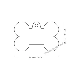 Adresówka Basic Handmade kostka duża różowa - adresówka dla psa