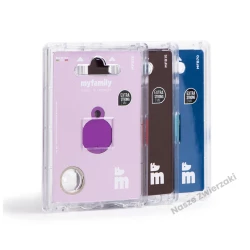 Adresówka Basic aluminium kółko małe fioletowe - adresówka dla psa