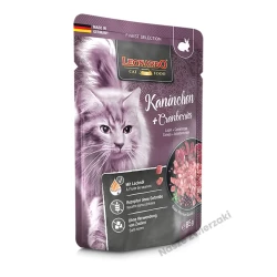 Leonardo Finest Selection mokra karma dla kotów królik, żurawina 85g
