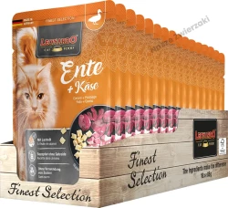 Leonardo Finest Selection mokra karma dla kotów kaczka z serem 85g