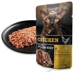 Leonardo Pulled Beef mokra karma dla kotów kurczak z extra szarpanym mięsem 70g