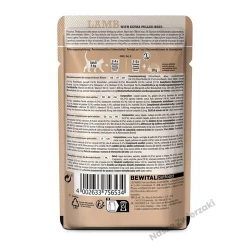 Leonardo Pulled Beef mokra karma dla kotów jagnięcina z extra szarpanym mięsem 70g