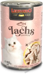 Leonardo mokra karma dla kotów łosoś z dodatkowym filetem 400g