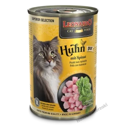 Leonardo Super Selection mokra karma dla kotów kurczak ze szpinakiem 400g