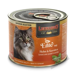 Leonardo Super Selection mokra karma dla kotów kaczka z kurczakiem i marchewką 200g