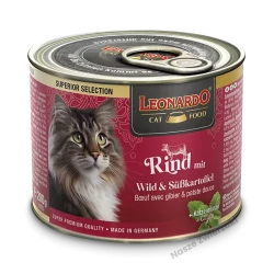Leonardo Super Selection mokra karma dla kotów wołowina z dziczyzną i słodkimi ziemniakami 200g