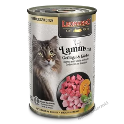 Leonardo Super Selection mokra karma dla kotów jagnięcina z drobiem i dynią 400g