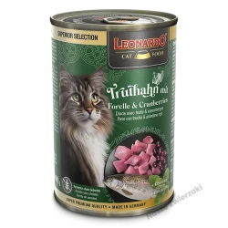 Leonardo Super Selection mokra karma dla kotów indyk z pstrągiem i żurawiną 400g